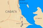 Сафага на карте Египта