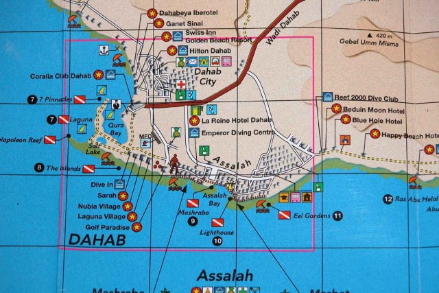 Карта Дахаба